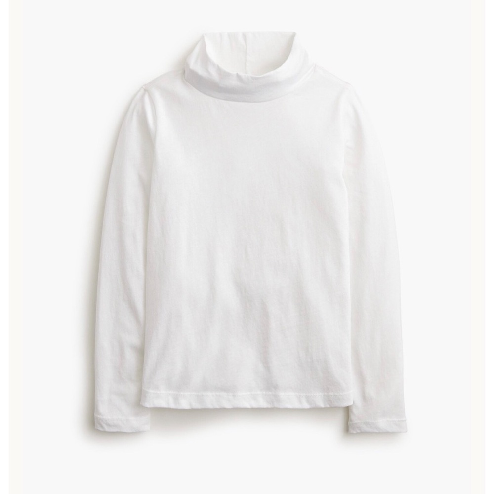 NWT! J Crew Factory - Crewcuts Girl’s Long-Sleeve Turtleneck - White - XXL